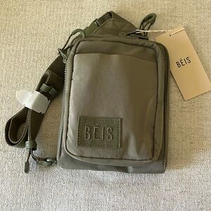 NWT BEIS Sling Bag in Olive